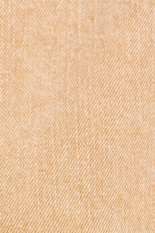 Close-up of beige fabric texture